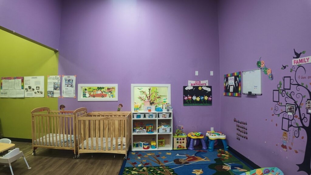 Infant / Acorn Room at Curious Minds Daycare and OSC in southwest Edmonton