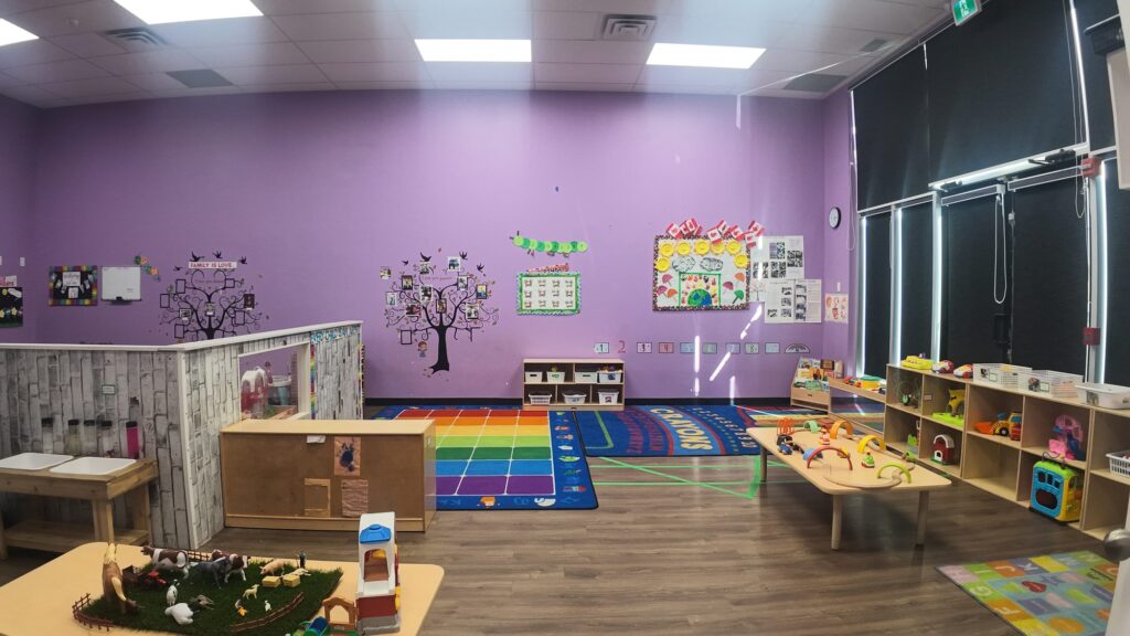 Buzzing Bees / Younger Toddler Room at Curious Minds Daycare and OSC in southwest Edmonton