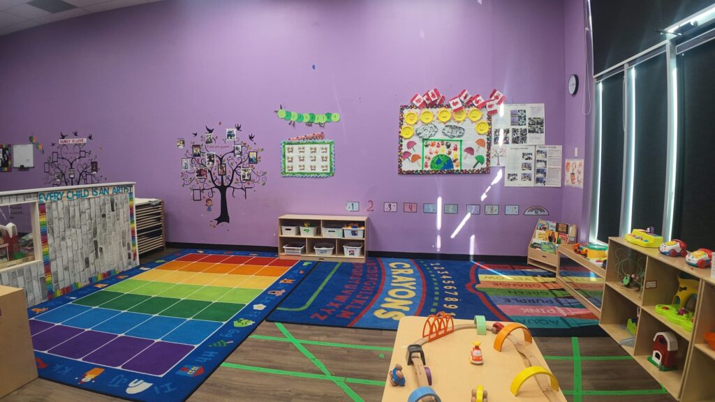 Buzzing Bees / Younger Toddler Room at Curious Minds Daycare and OSC in southwest Edmonton