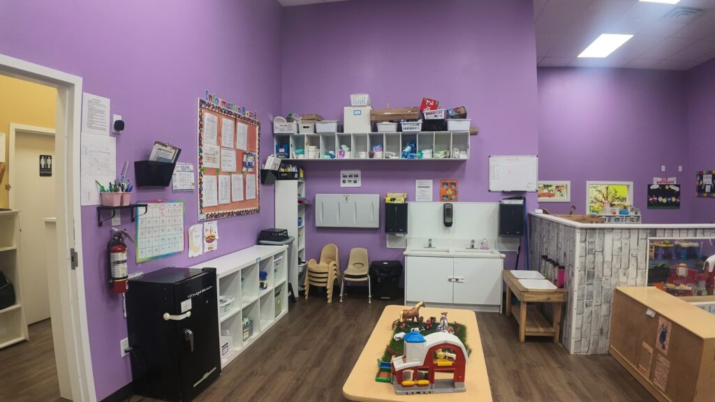 Buzzing Bees / Younger Toddler Room at Curious Minds Daycare and OSC in southwest Edmonton