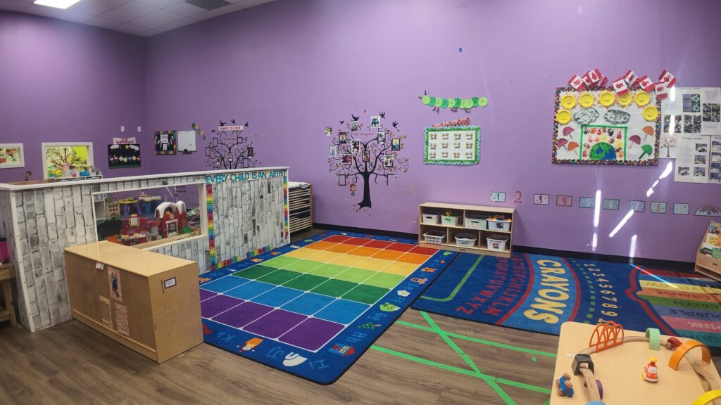 Buzzing Bees / Younger Toddler Room at Curious Minds Daycare and OSC in southwest Edmonton