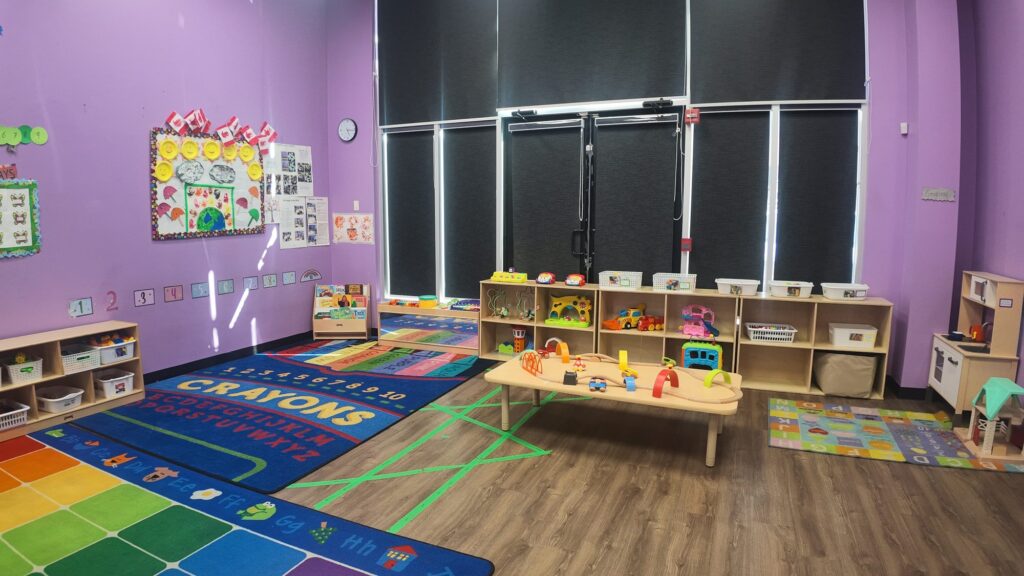 Buzzing Bees / Younger Toddler Room at Curious Minds Daycare and OSC in southwest Edmonton
